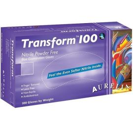 Aurelia Transform Nitrile Powder Free Gloves - X Large - 1 Pack of 100 Gloves 