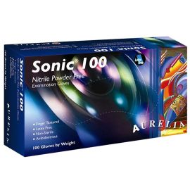 Aurelia Sonic Nitrile Powder Free Cobalt Blue Gloves - Medium - Pack Of 100