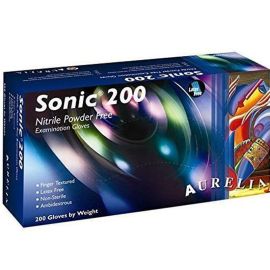 Aurelia Sonic Nitrile Powder Free Cobalt Blue Gloves - Medium - 1 Pack Of 200
