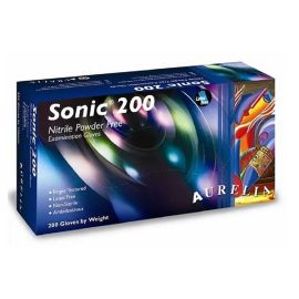 Aurelia Sonic Cobalt Blue Nitrile Powder Free Gloves - Extra Large - 1 Pack Of 200 Gloves