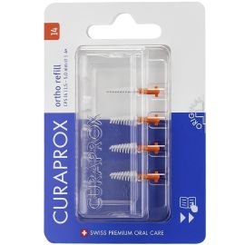 Curaprox CPS14 Ortho Orange 1.3-5.0mm Tapered - 1 Pack of 4