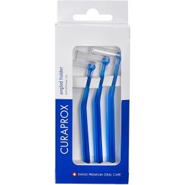 Curaprox UHS470 Angled Holder Blue Triple Pack