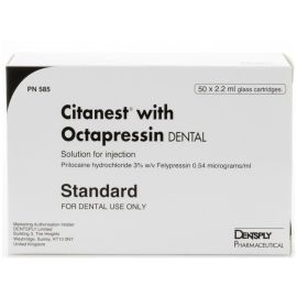 Dentsply Citanest 3% With Octapressin 2.2ml Standard - Pack Of 50