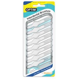 Icon Optim White Standard Super Fine Interdental Brushes - Pack Of 8