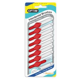 Icon Optim Red Standard Interdental Brushes - Pack Of 8