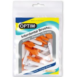 Optim 0.8mm Orange Standard Interdental Brushes - Pack Of 25
