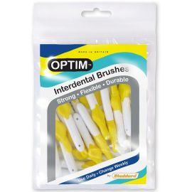 Optim 0.7mm Yellow Standard Interdental Brushes - Pack Of 25