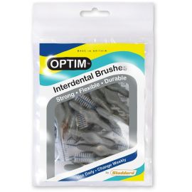 Optim Grey Standard Interdental Brushes - Pack Of 25