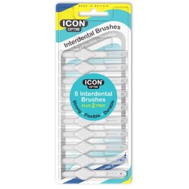 Icon Optim White Standard Interdental Brush - 8 Brush Plus 2 Free Brush In 1 Pack