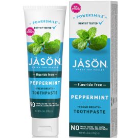 Jason PowerSmile Fluoride Free Peppermint Toothpaste 119g