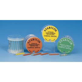 Fairfax Stabilock Pins S/S Med Green - Pack of 20