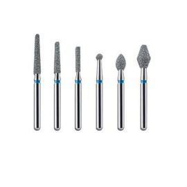 Kerr Blu White Diamond Round End Taper Burs FG C