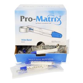 Astek Pro Matrix Wide Matrix Band Blue - 6mm - Pack Of 50