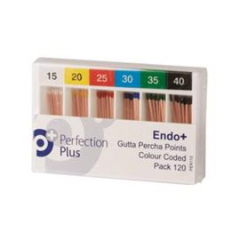 Perfection Plus Endo+ Gutta Percha Points Colour Coded ISO Size 15 Pack Of 120
