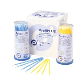 Perfection Plus AppliPlus fineMicrobrush  - Blue/Yellow - Pack of 400