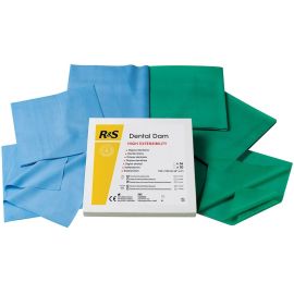 R&S Dental Latex Free Heavy Blue Dam - 1 Pack of 20