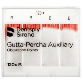 Dentsply Auxillary Gutta Percha Points - Size B - 1 pack of 120