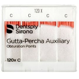 Dentsply Auxillary Gutta Percha Points - Size C - 1 pack of 120