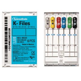 SybronEndo K Files - 25mm Size 40 - Pack Of 6