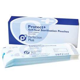 Perfection Plus Protect+ Self-Seal Sterilisation Pouches - 86X253mm - 9 Pouches 
