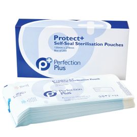Perfection Plus Protect+ Self-Seal Sterilisation Pouches - 135X278mm - 10 Pouches