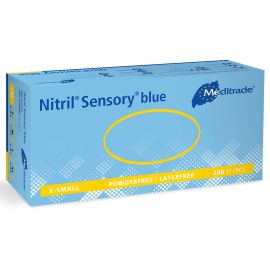 Meditrade Nitrile Sensory Blue Gloves Extra Small - Pack of 200