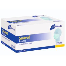 Meditrade Suavel Protec Type IIR Surgical Mask with Elastic Ear Loop - Pack Of 50