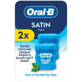 Oral B Satintape Mint 50m Twin Pack