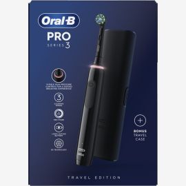 ORAL B Pro Series 3 Electric Toothbrush with Travel Case - Black 