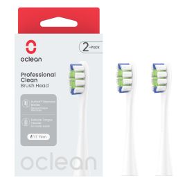 Oclean Professional Clean Brush Head White - Pack Of 2