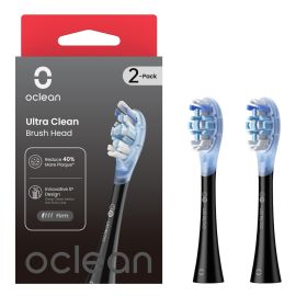 Oclean Ultra Clean Brush Head Black - Pack Of 2