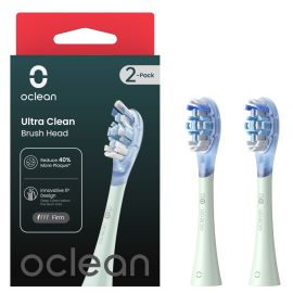 Oclean Ultra Clean Brush Head Green - Pack Of 2