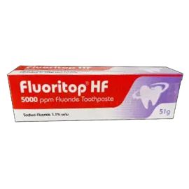 Fluoritop 5000Ppm Fluoride Toothpaste 51gm - Pack of 12