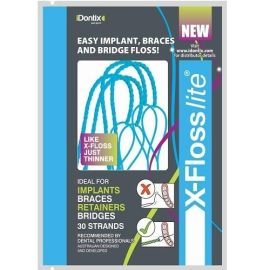 Idontix X-Floss Lite Thin Dental Floss - 30 Strands In Pack