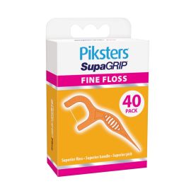 Pikster Supagrip Fine Floss Picks - Pack Of 40