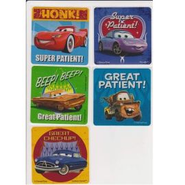 SmileMakers Disney Cars Patient Stickers - 75 Per Pack