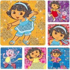 Sherman Specialty Dora Glitter Stickers - 50 Per Pack