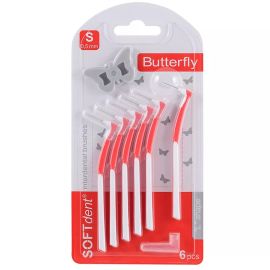 Softdent Butterfly Interdental L Shape 0.5mm - 1 Pack of 6 