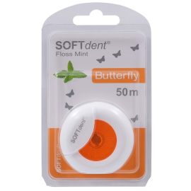 Softdent Butterfly Dental Floss Mint 50m