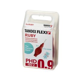 Tandex Flexi Ruby 0.90mm Interdental Brush - 1 Pack Of 6 Brushes
