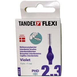 Tandex Flexi Violet 2.3mm Interdental Brush - 1 Pack Of 6 Brushes