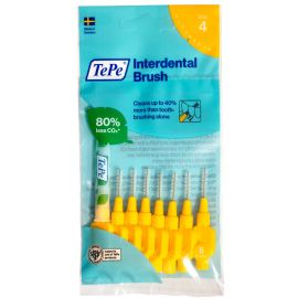 TePe Interdental Brush Fine Yellow 0.70mm - Pack of 8 Brushes
