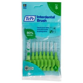Tepe Interdental Brush Medium - Green - 0.80mm - Pack of 8 Brushes