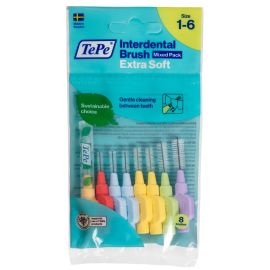 TePe Interdental Extra Soft Brush - Mixed - Pack Of 8 Brushes
