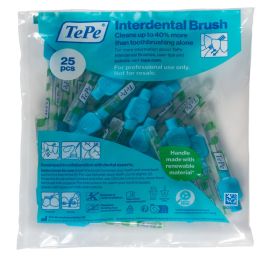 TePe Interdental Brushes - Blue 0.6mm - 1 Pack of 25 Brushes