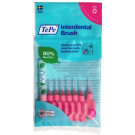 TePe Interdental Brush Pink - 0.4mm XXX-Fine - Pack Of 8 Brushes