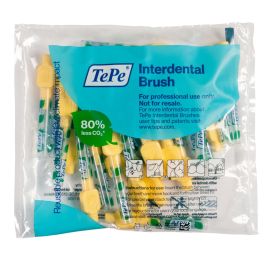 TePe Interdental Extra Soft Brushes - Yellow X-Soft 0.70mm - 1 Pack of 25 Brushes