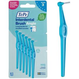 Tepe Angle Interdental Brush - Blue - 6 Brushes Per Pack
