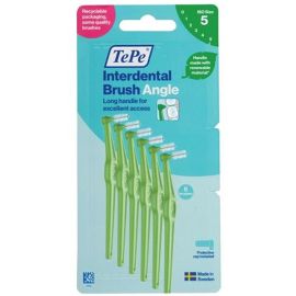 Tepe Angle Interdental Brush - Green - 6 Brushes Per Pack