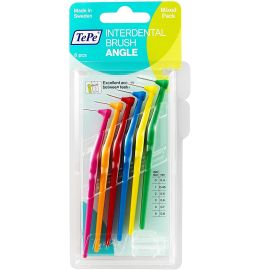 Tepe Angle Interdental Brush - Mixed - 6 Brushes Per Pack